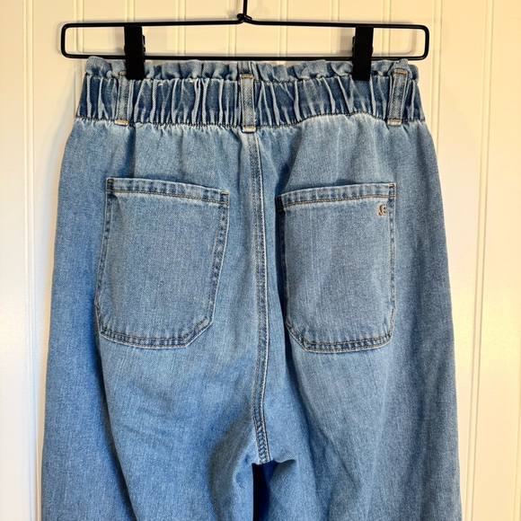 American Eagle High-Waist Straight Leg Paper Bag Denim Jean’s Women’s 4 Short - Picture 7 of 12